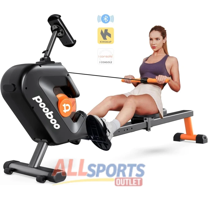 Pooboo Rowing Machine Max 350 LBS Magnetic Rower All Sports Outlet