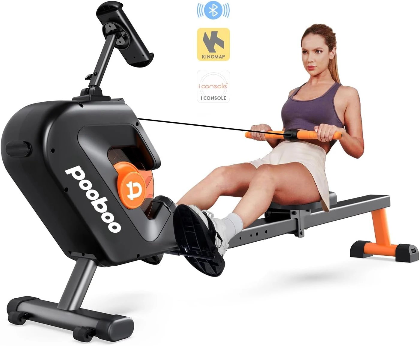 Pooboo Rowing Machine Max 350 LBS Magnetic Rower All Sports Outlet