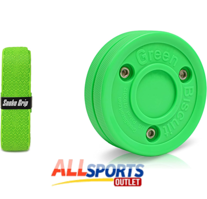 Green Biscuit Snake Grip Bundle Hockey Tape 1 Puck All Sports Outlet
