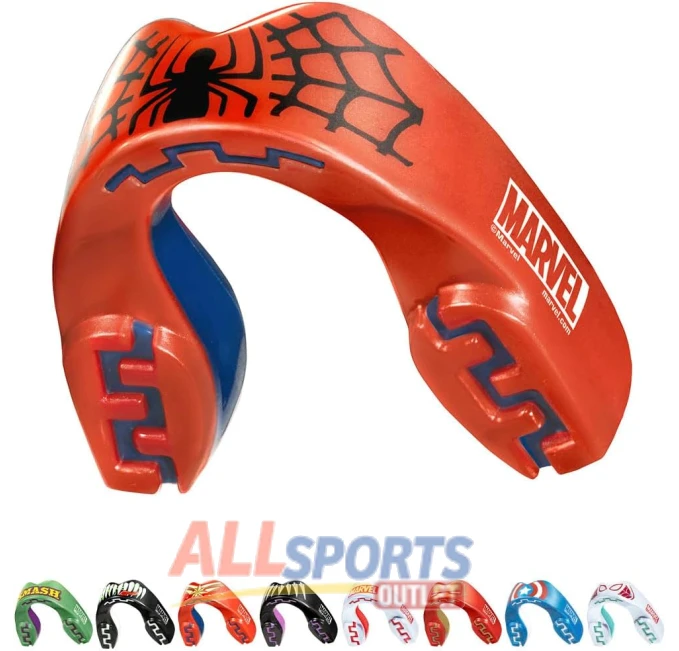 Marvel Spider-Man Junior Gum Shield with Case All Sports Outlet