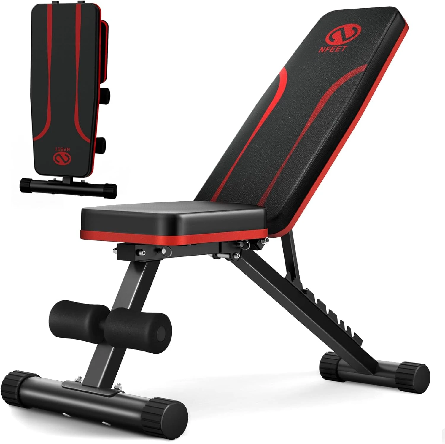 NFEET Adjustable Weight Bench Full Body Workout Home Gym