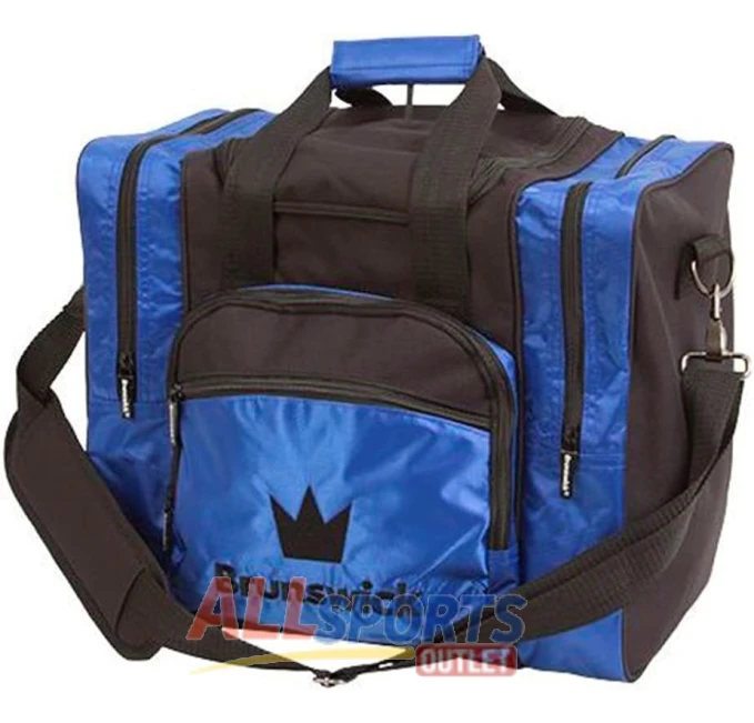 Brunswick Edge Single Tote Bowling Bag Blue at All Sports Outlet