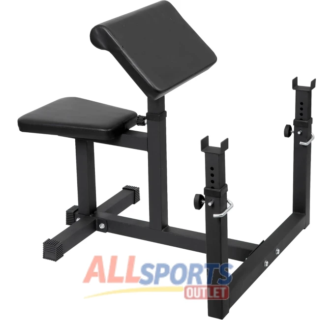 HSM Preacher Curl Weight Bench Max Load 450lbs All Sports Outlet