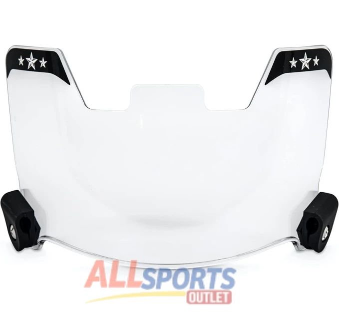 CHARISMATIC Clear Football Visor Universal Fit All Sports Outlet