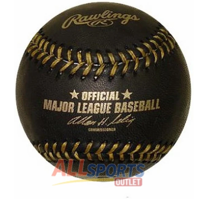 MLB Black Baseball Standard Baseballs All Sports Outlet Sports