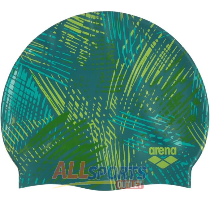 Arena Print 2 Silicone Swim Cap for Adults All Sports Outlet