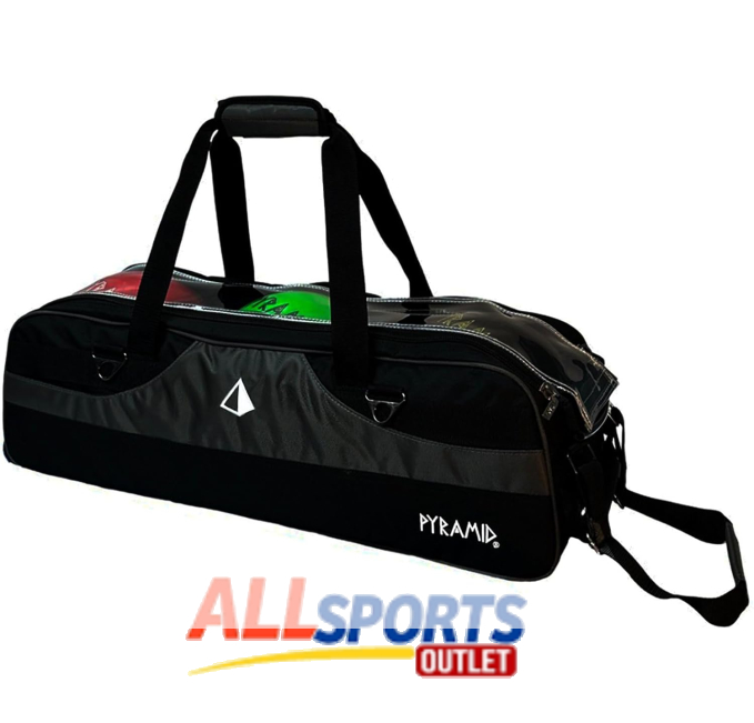 Pyramid Path Slim Triple Tote Roller Bag Black All Sports Outlet