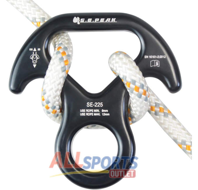 S.E.PEAK 30kN Rescue Figure 8 Descender Belay Device All Sports Outlet