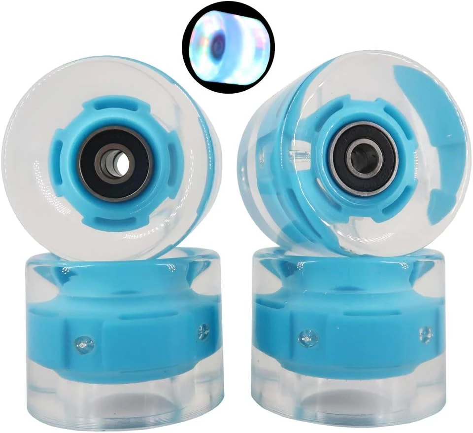 BLAZETOY Skateboard Wheels All Sports Outlet 60mm LED Cruiser