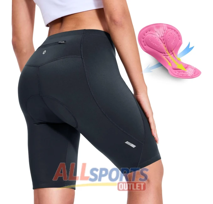 Women's 4D Padded Bike Shorts with Zipper Pocket All Sports Outlet