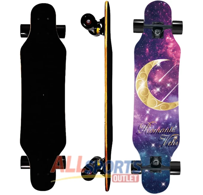 31 Inch Mini Longboard Cruiser Purple for Teens All Sports Outlet