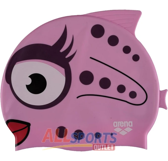 Arena AWT Youth Fish Swim Cap Stella Pink Unisex All Sports Outlet