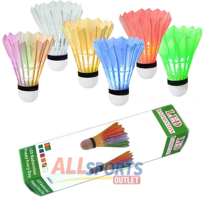 ZHENAN LED Badminton Shuttlecocks for Indoor Outdoor Play All Sports Outlet