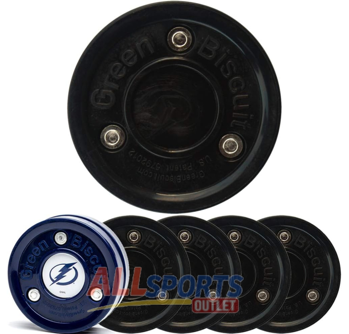Green Biscuit 4 Pack Black Original Passer with NHL Puck All Sports Outlet