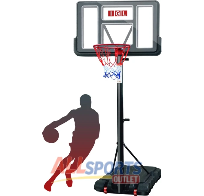 IGL Portable Basketball Hoop 44 Inch Adjustable All Sports Outlet