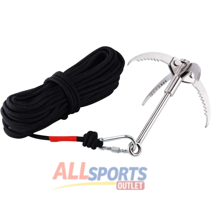 Ant Mag Grappling Hook with 8mm Rope for Outdoor and Underwater All Sports Outlet