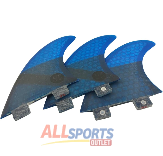 UPSURF Fiberglass Surfboard Fins M Size Thruster Set All Sports Outlet