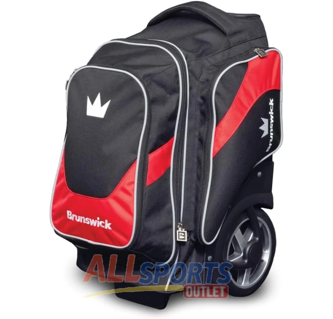 Brunswick Charger Double Roller Bowling Bag Red at All Sports Outlet