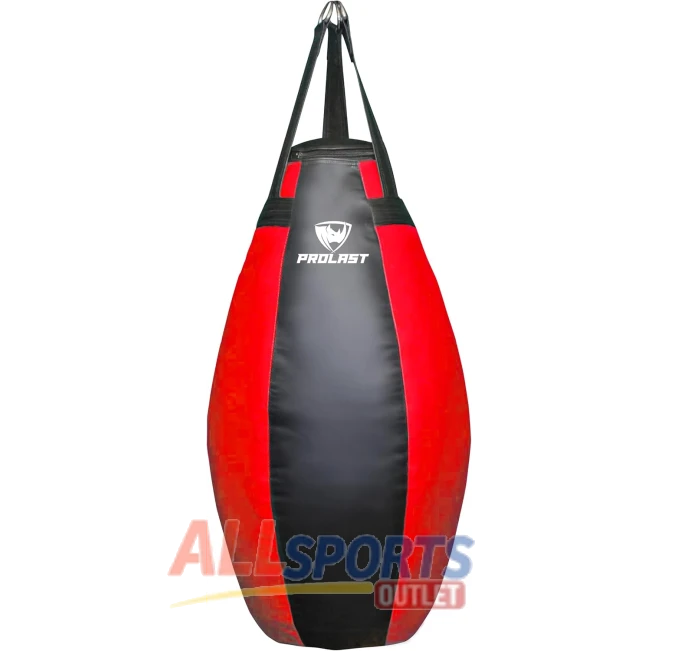 Prolast Tear Drop Heavy Punching Bag Black Red All Sports Outlet