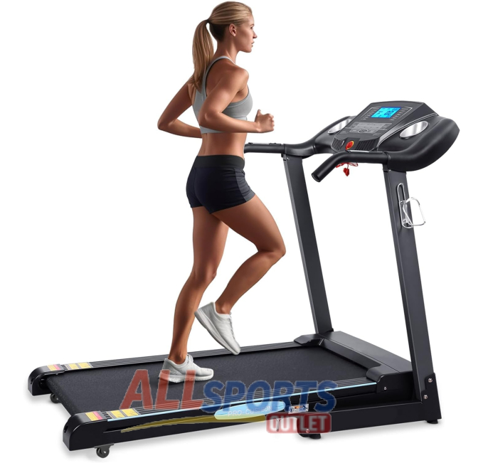 Treadmill with Auto Incline by All Sports Outlet Folding Running Machine