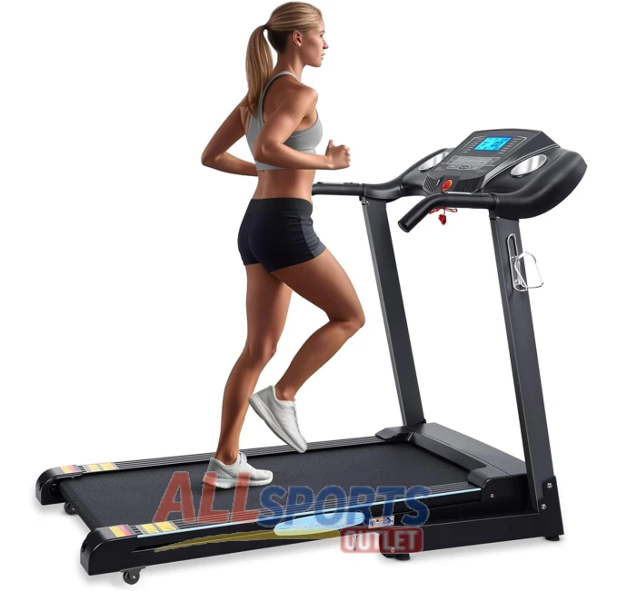 Treadmill with Auto Incline by All Sports Outlet Folding Running Machine