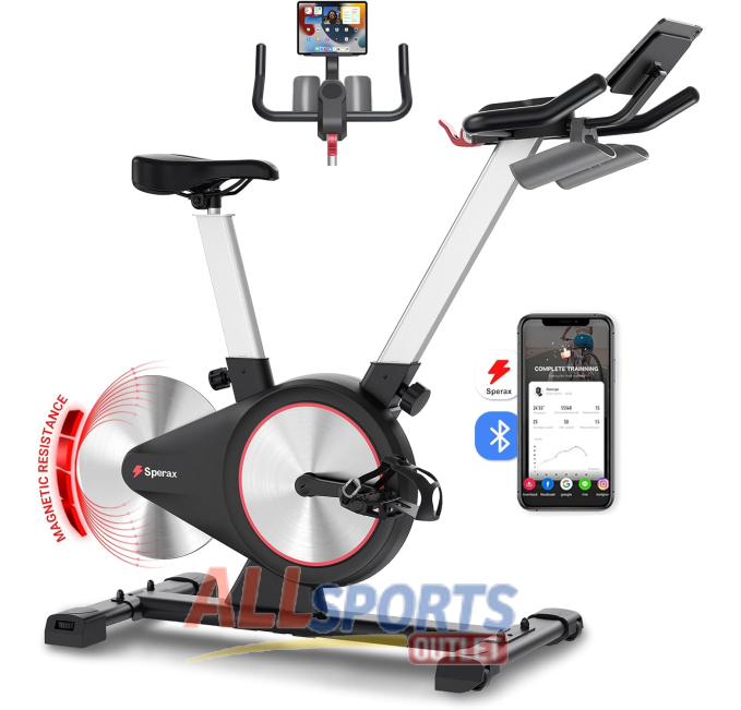 Sperax Exercise Bike with App and Comfortable Seat All Sports Outlet