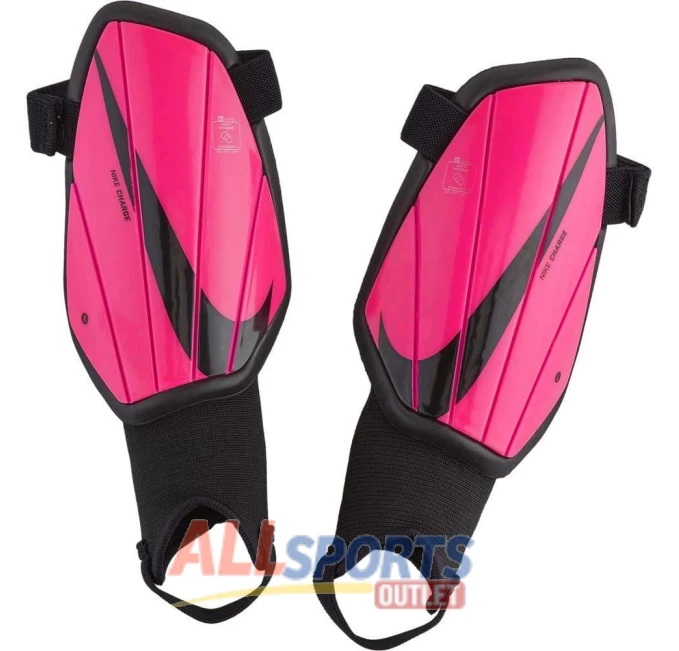 Nike Youth Charge Pink Black Shin Guards YL All Sports Outlet