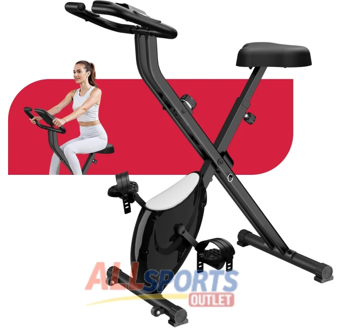 Allviate Exercise Bike 3 in 1 Foldable Fitness Bike for Home