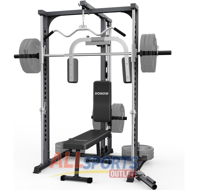 DONOW Smith Machine with Power Cage Squat Rack All Sports Outlet
