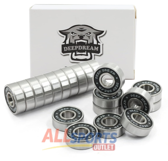 Premium 608rs Bearings ABEC for Skateboards All Sports Outlet