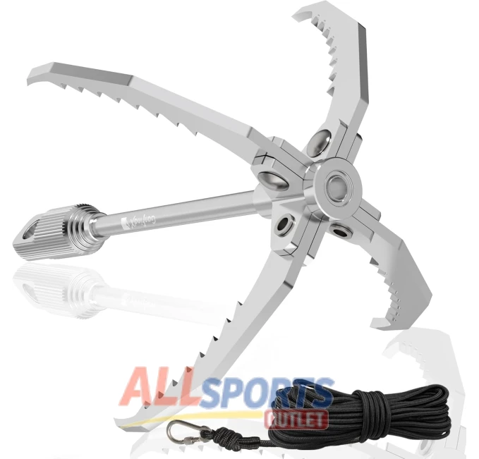 GanFindX PRO Grappling Hook 65 FT Rope Heavy Duty All Sports Outlet