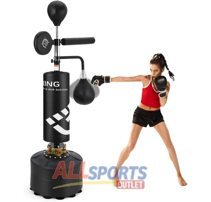Punching Bag with Stand Adjustable Height for Adults and Kids All Sports Outlet
