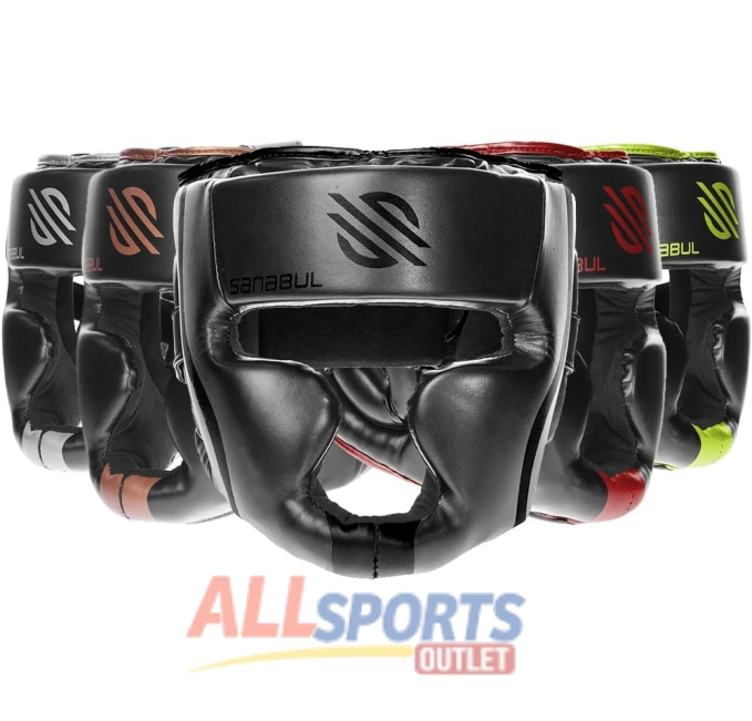 Sanabul Essential Boxing Headgear L XL Black All Sports Outlet