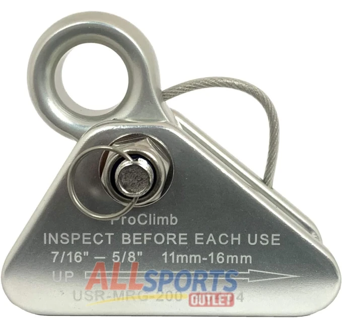 ProClimb Rope Grab Adjustable Flipline Cam Lanyard All Sports Outlet