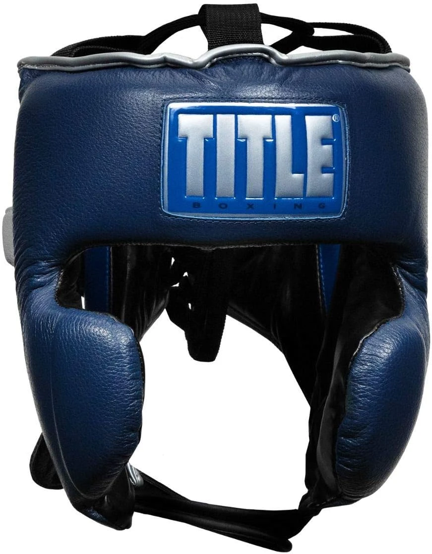 TITLE Boxing Royalty Leather Training Headgear at All Sports Outlet - Image 2