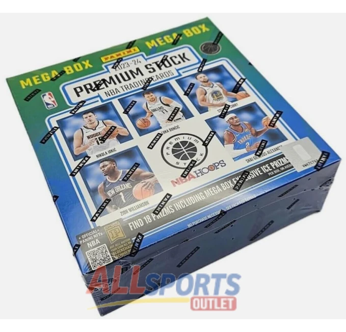 2023-24 Panini NBA Hoops Premium Stock Mega Box All Sports Outlet