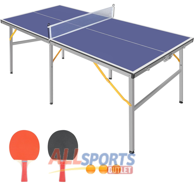 Mid-Size Foldable Ping Pong Table NicBex All Sports Outlet Complete Game Set