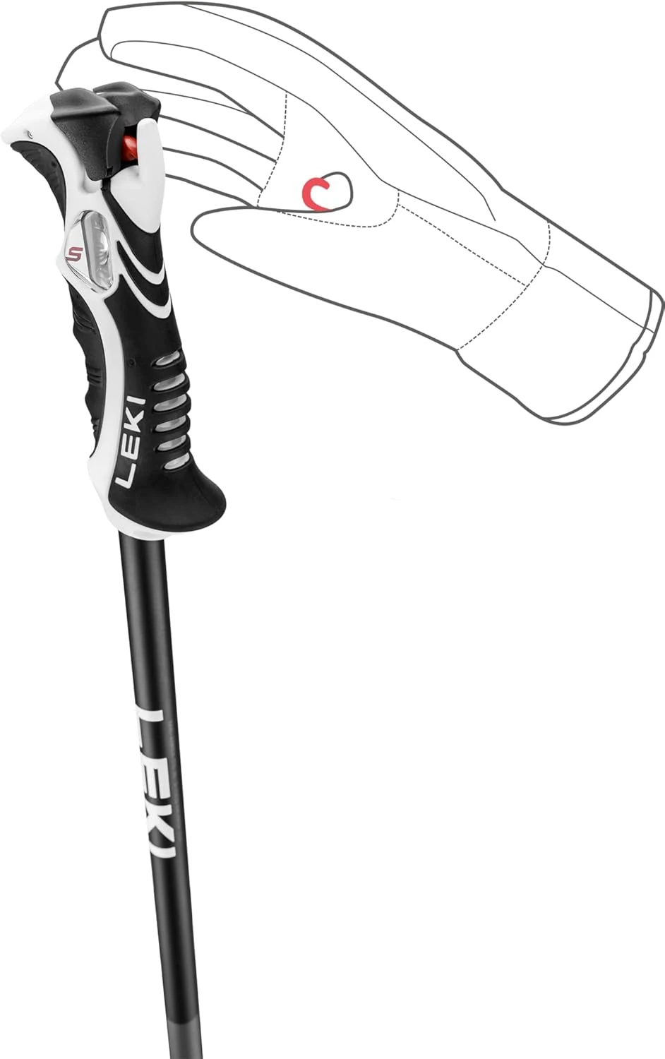LEKI Bold Lite S Lightweight Aluminum Ski Poles All Sports Outlet for Alpine Skiing Sports and Outdoors - Image 4