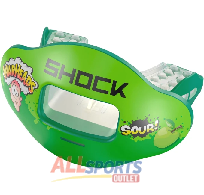 Shock Doctor Max AirFlow Mouthguard Warheads Sour Green Apple All Sports Outlet