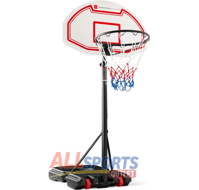Height Adjustable Basketball Hoop with Portable Backboard All Sports Outlet