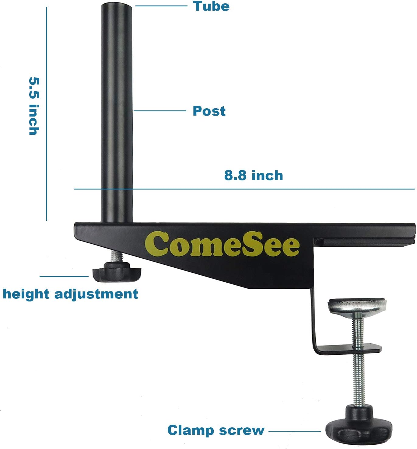 Comesee Professional Table Tennis Net Post Set Adjustable Clamp - Image 2