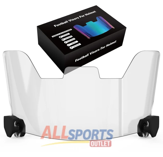 OYMLANX Football Visor Clear All Sports Outlet Universal Fit