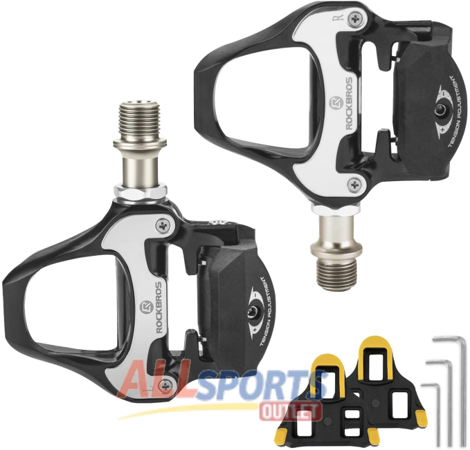 ROCKBROS Road Bike Pedals Clipless SPD-SL Compatible All Sports Outlet