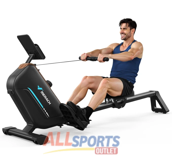 MERACH Rowing Machine for Home Quiet 16-Level Magnetic Rower All Sports Outlet