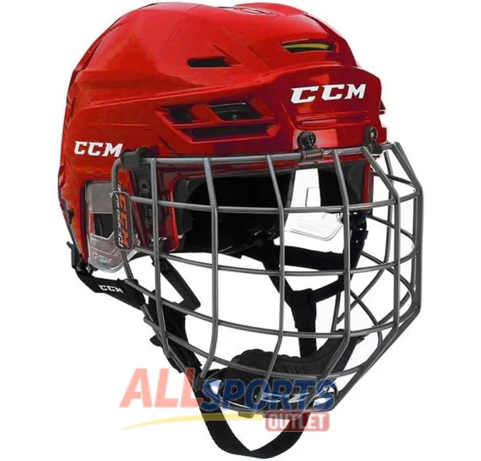 CCM HTC Tacks 310 Red Ice Hockey Helmet Senior All Sports Outlet