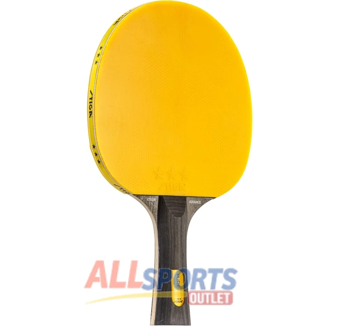 STIGA Pure Color Advance Yellow Table Tennis Racket All Sports Outlet