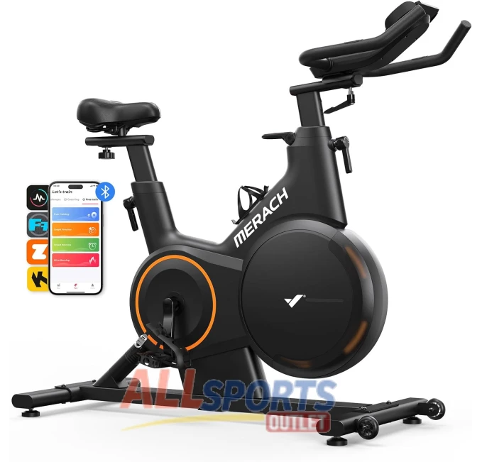 MERACH Exercise Bike Indoor Cycling Adjustable Incline for Home Fitness