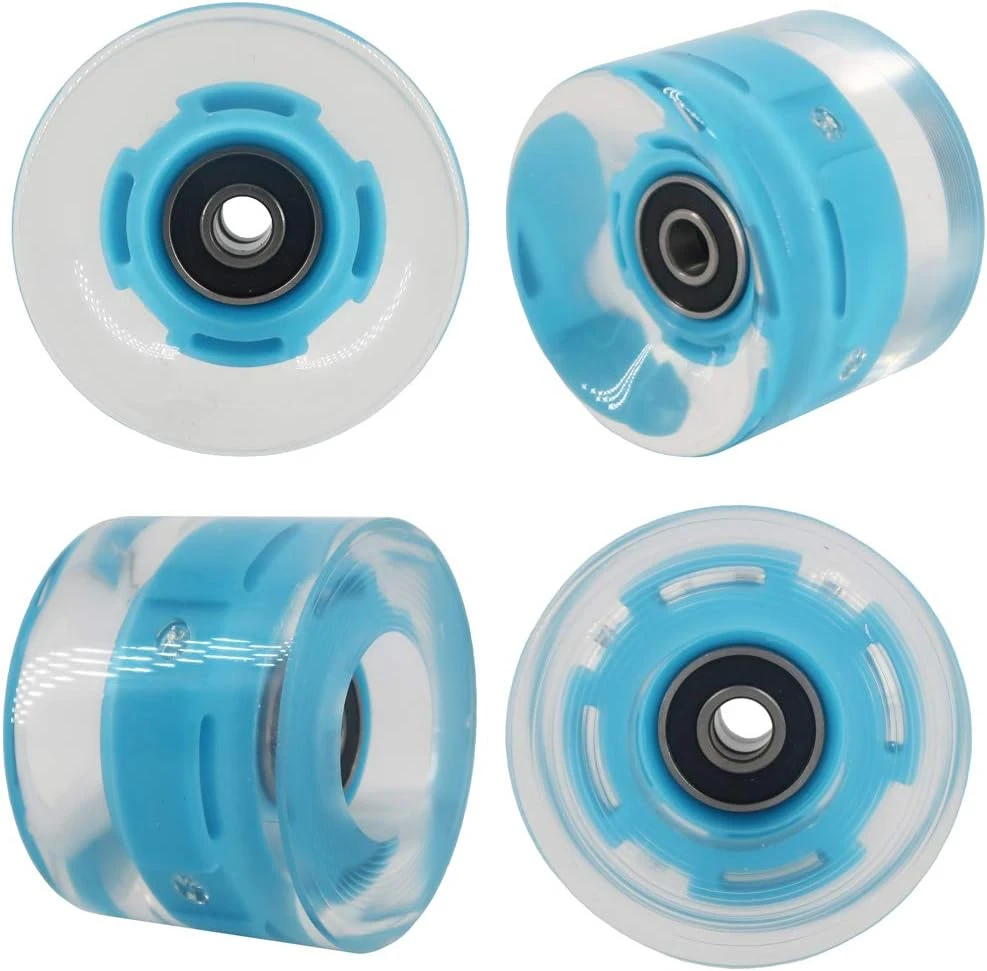 BLAZETOY Skateboard Wheels All Sports Outlet 60mm LED Cruiser - Image 2