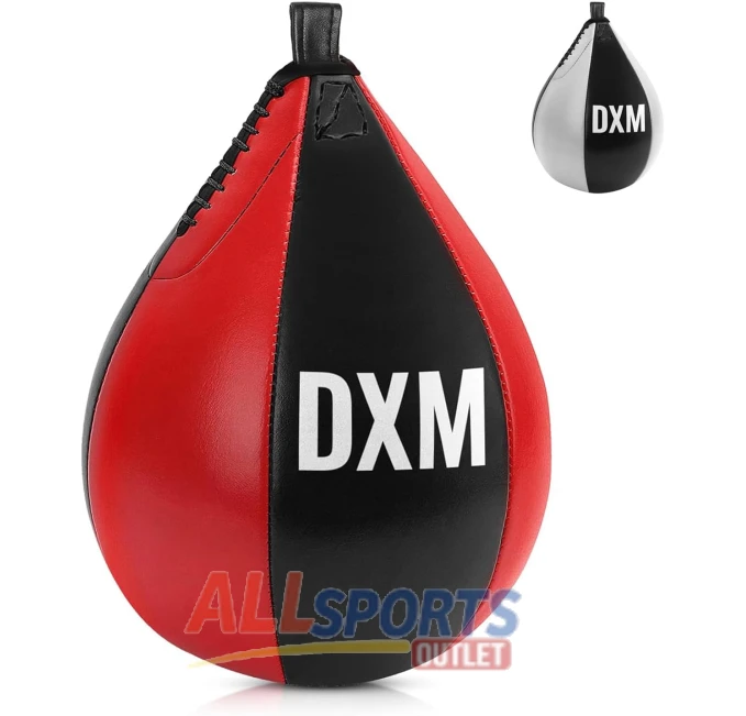 DXM SPORTS Boxing Speed Bag Black Red 11.5 inch All Sports Outlet