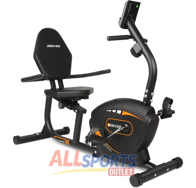 JEEKEE Recumbent Exercise Bike Indoor Cycling Fitness All Sports Outlet